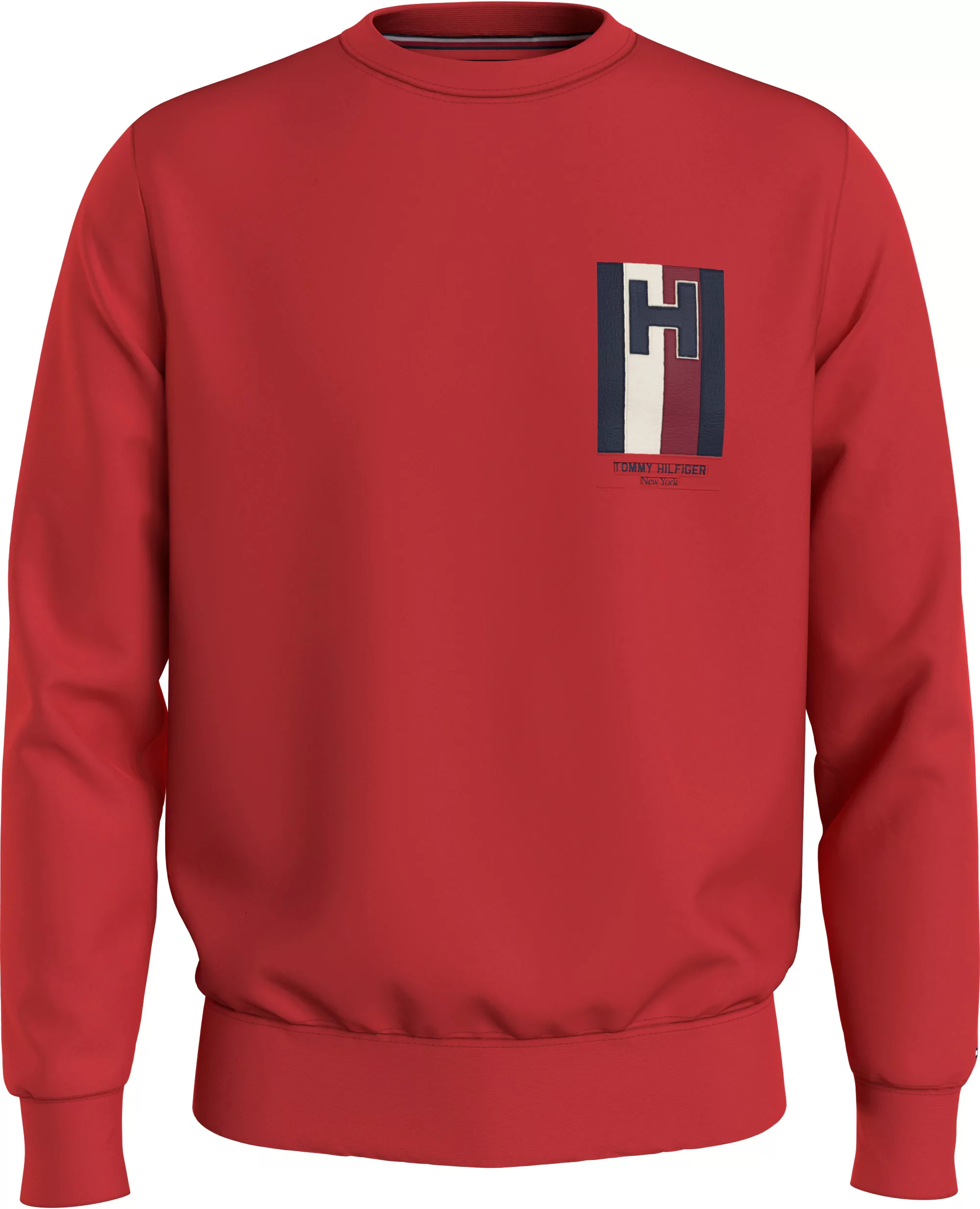 Tommy Hilfiger Sweater "H EMBLEM CREWNECK", mit auffälligen Print auf der B günstig online kaufen