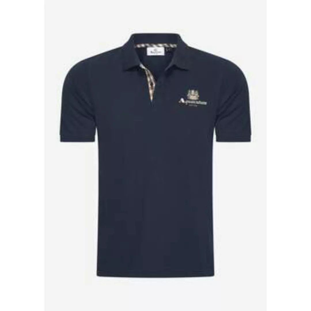 Aquascutum  T-Shirts & Poloshirts Active piquet polo -navy günstig online kaufen