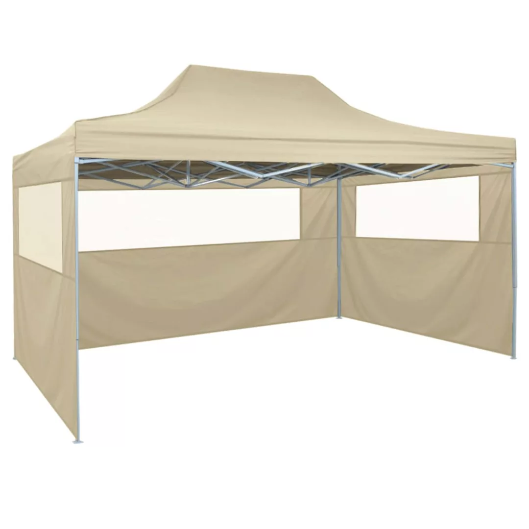 Profi-partyzelt Faltbar 3×4 M Stahl Creme günstig online kaufen