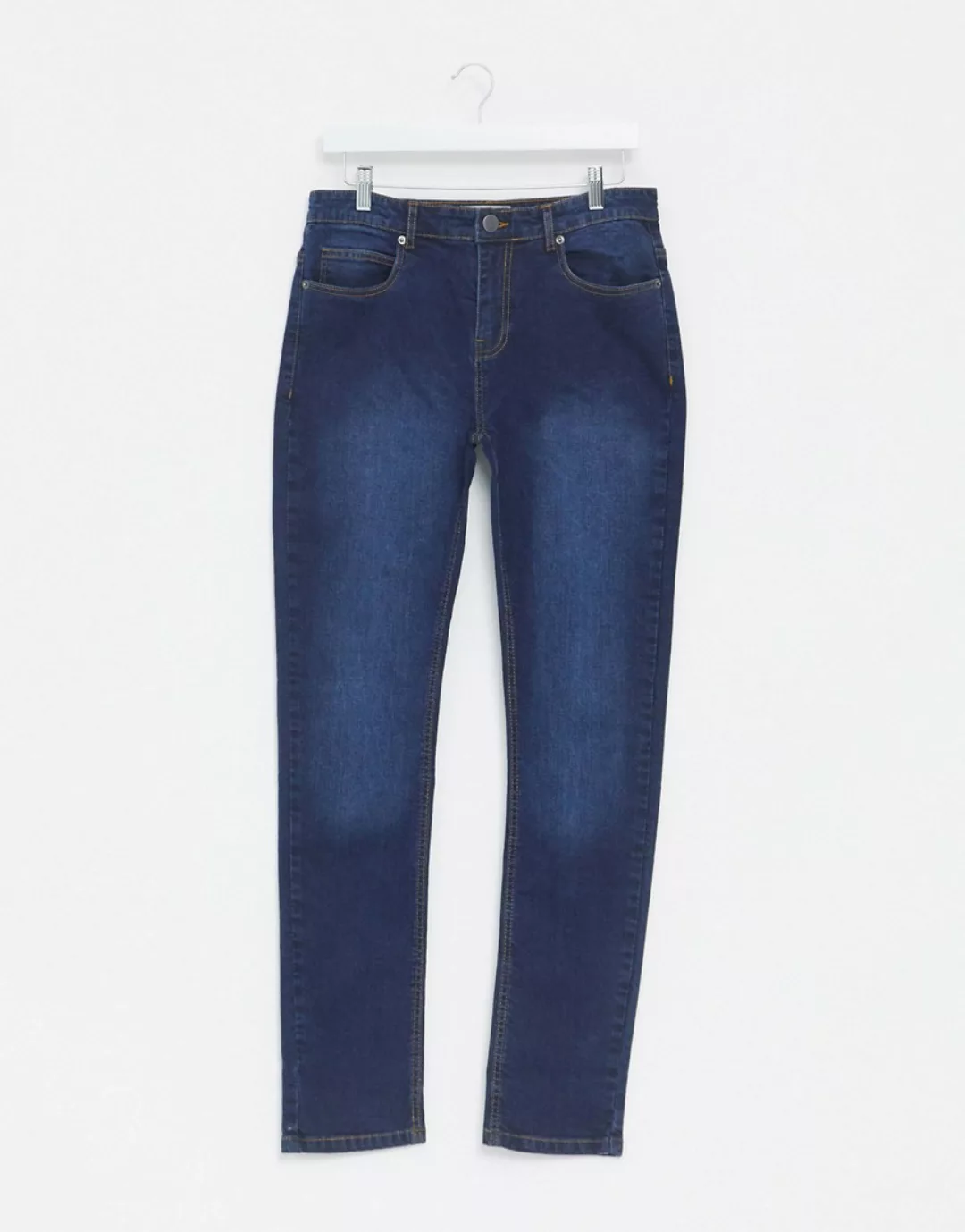 Another Influence – NOA – Eng geschnittene Jeans in Dunkelblau günstig online kaufen