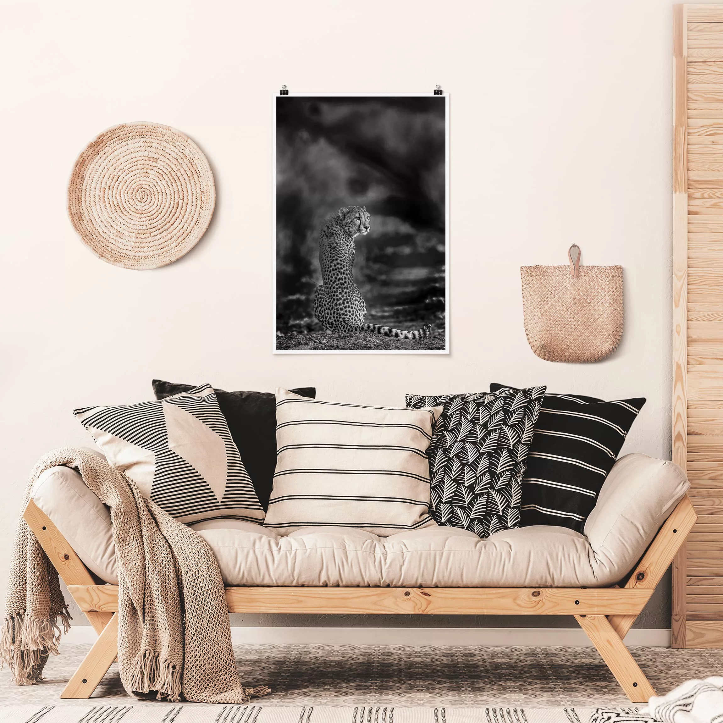 Poster - Hochformat Gepard in der Wildness günstig online kaufen