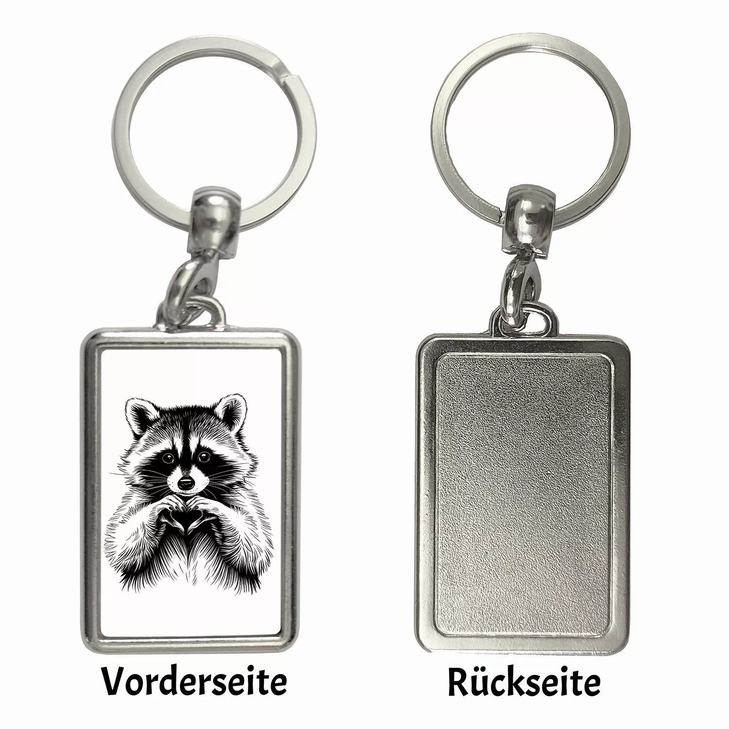 speecheese Schlüsselanhänger Waschbär zeigt Herz Schlüsselanhänger günstig online kaufen