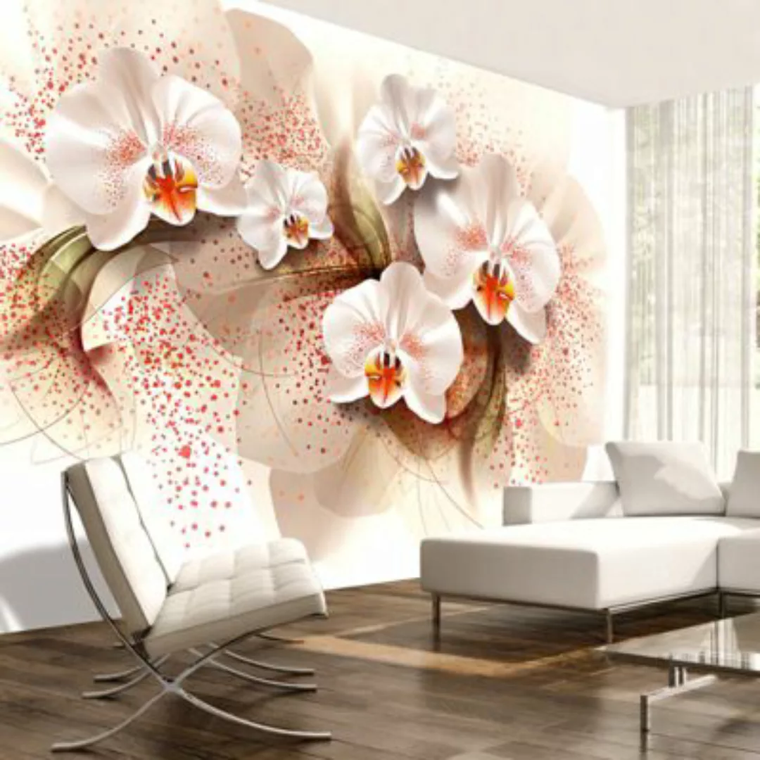 artgeist Fototapete Pale yellow orchids mehrfarbig Gr. 400 x 280 günstig online kaufen