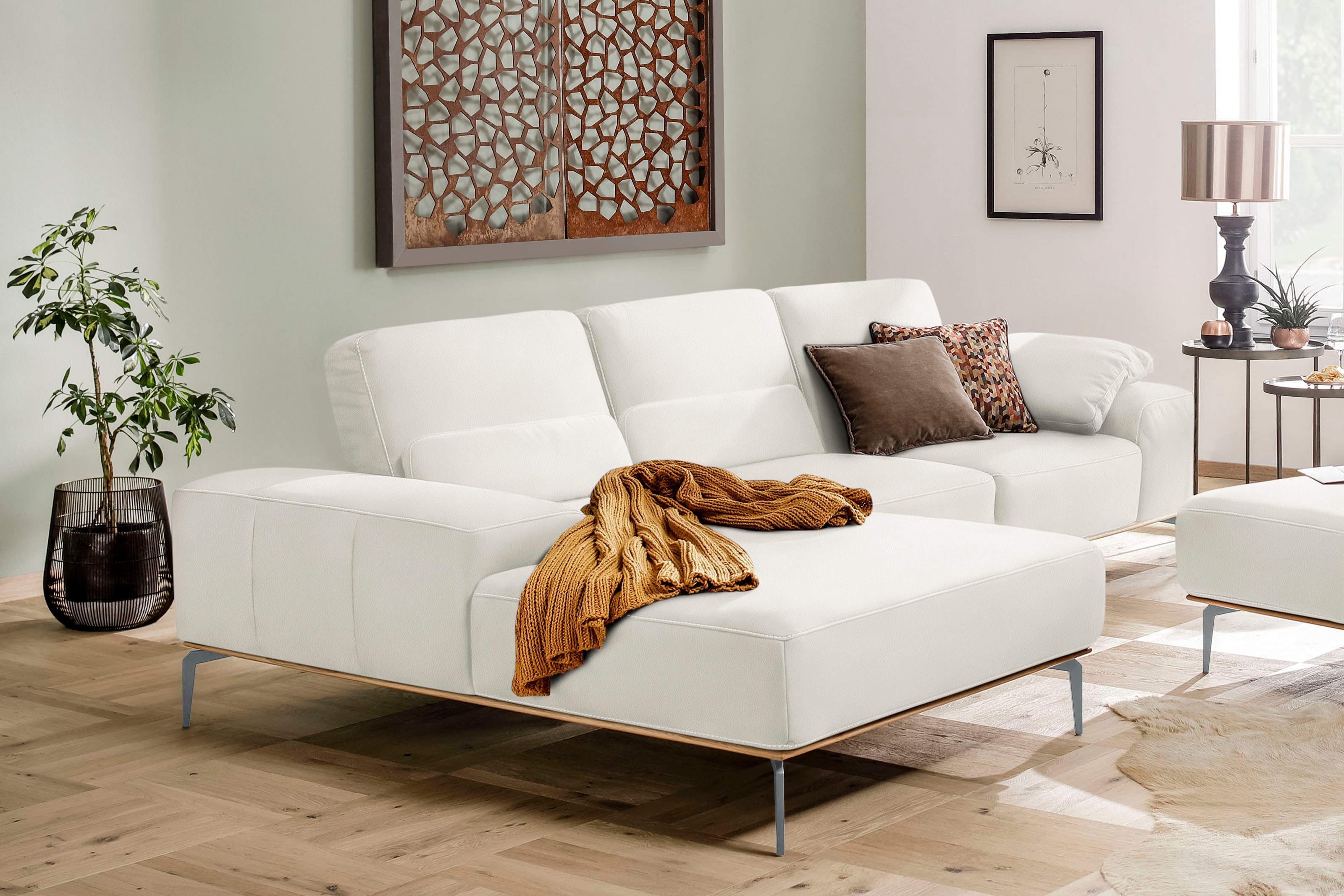 W.SCHILLIG Ecksofa "run, Designsofa mit tollem Sitzkomfort, bequem, L-Form" günstig online kaufen