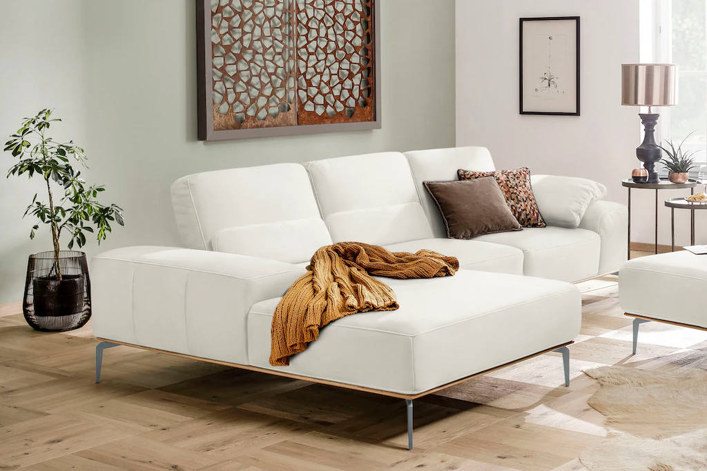 W.SCHILLIG Ecksofa "run, Designsofa mit tollem Sitzkomfort, bequem, L-Form" günstig online kaufen