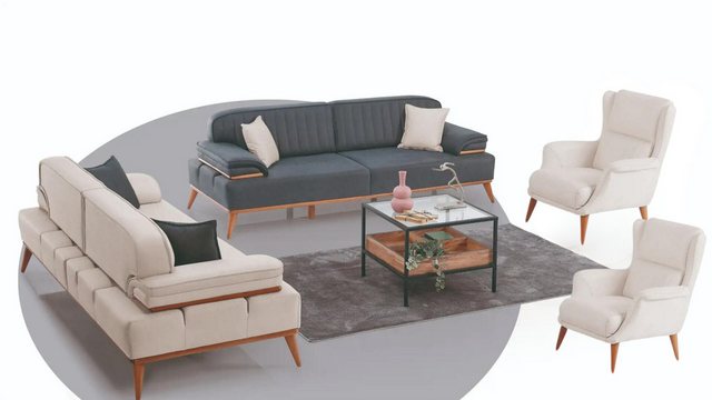 gowoll Polstergarnitur 3 Sitzer Sofa mit Schlaffunktion Mechanismus Schlafs günstig online kaufen