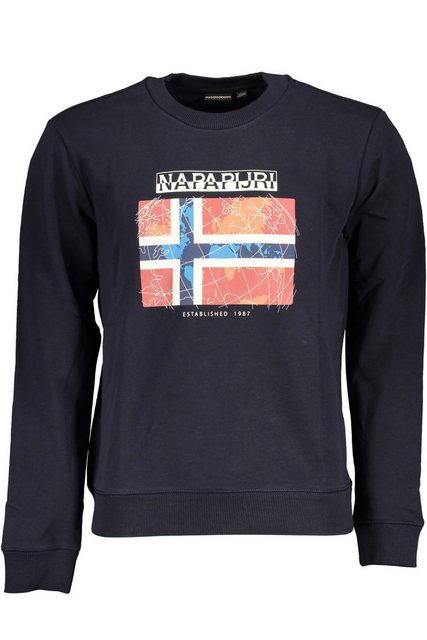 Napapijri Sweatshirt Trendiges Herren-Sweatshirt: Blau, Rundhals günstig online kaufen