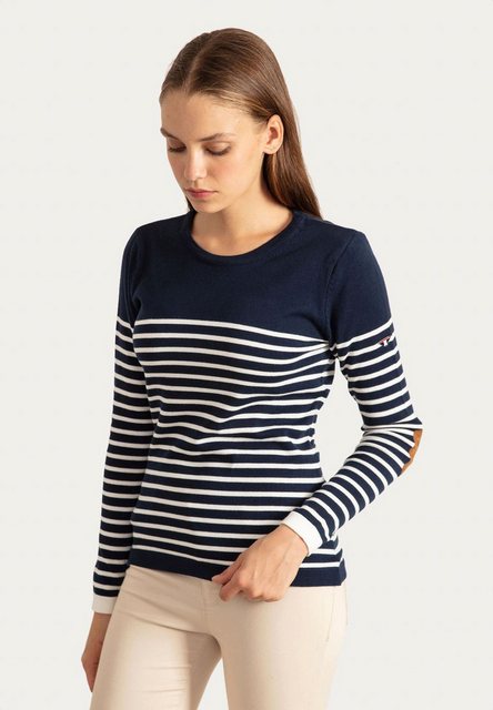 Jacey Quinn Sweatshirt Modern Fit Striped Pattern günstig online kaufen