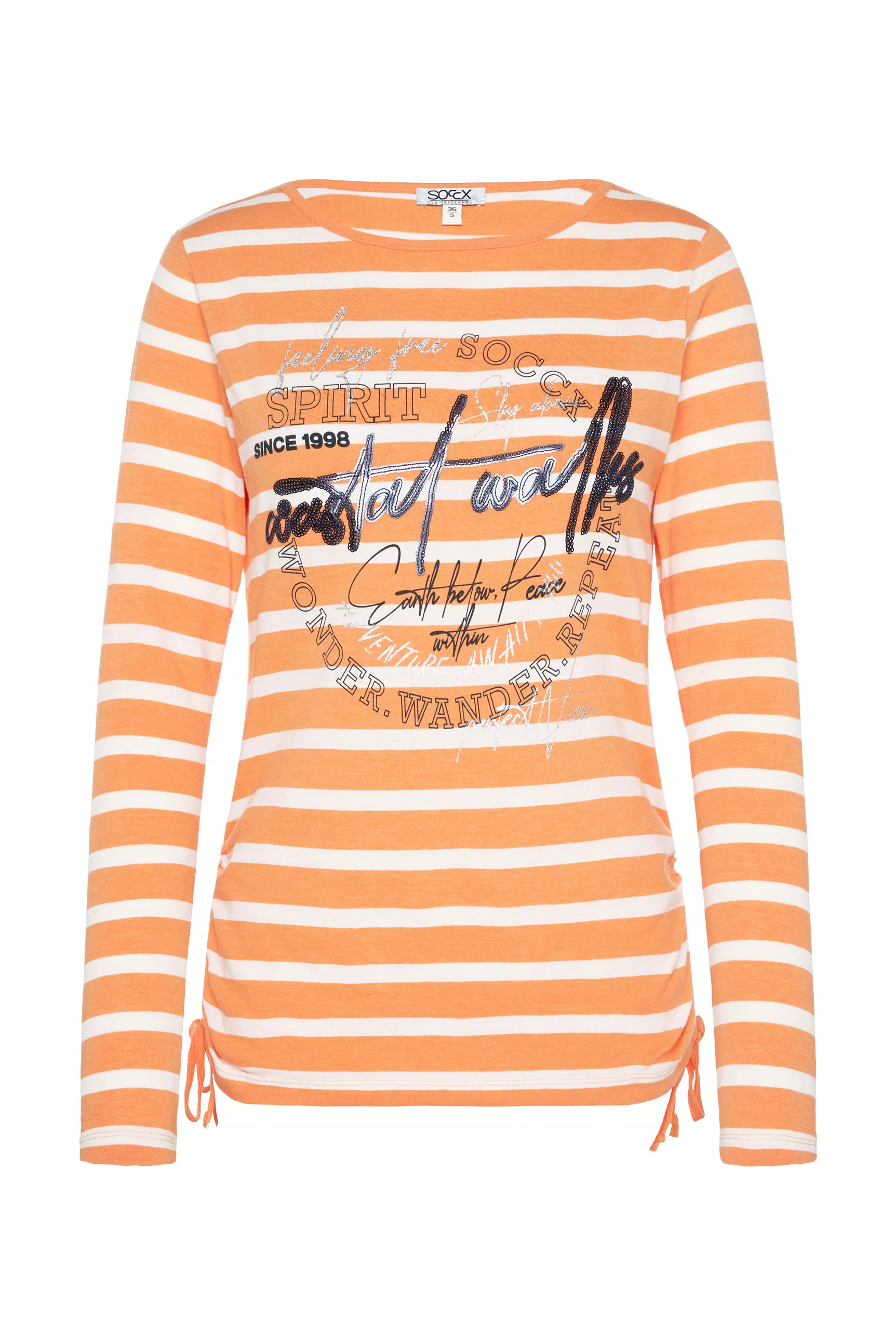 SOCCX Longsleeve Longsleeve WANDERLUST Langarmshirt (1-tlg) günstig online kaufen