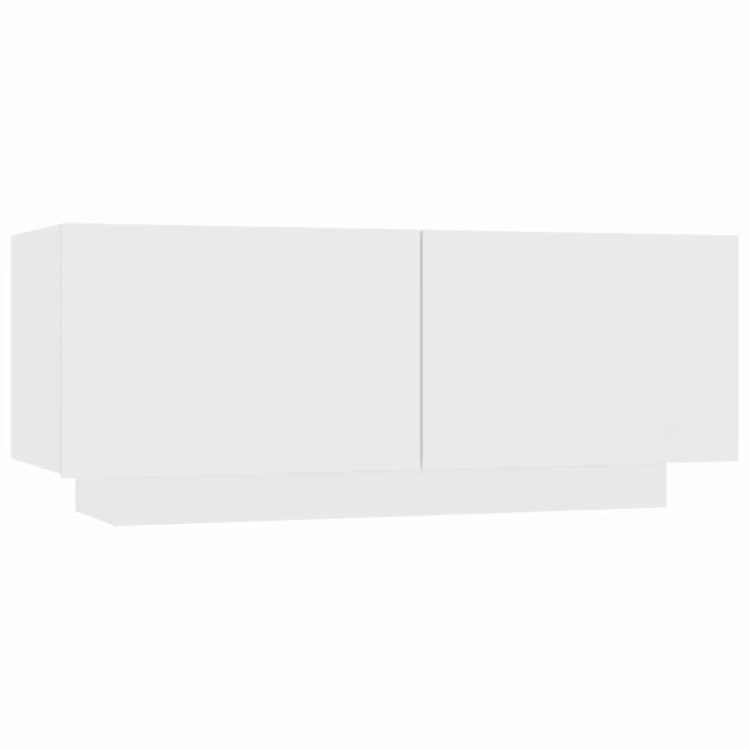 Tv-schrank Weiß 100x35x40 Cm Spanplatte günstig online kaufen
