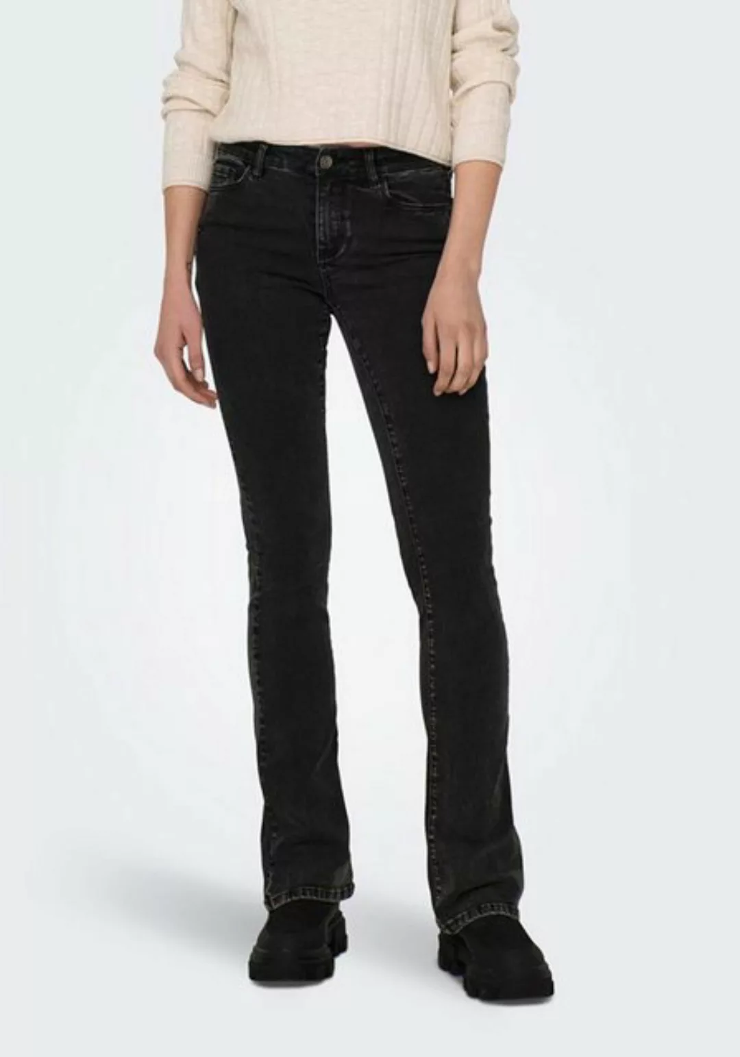 ONLY Bootcut-Jeans B800 Damen Bootcut Jeans Hose High Waist weite Jeanshose günstig online kaufen