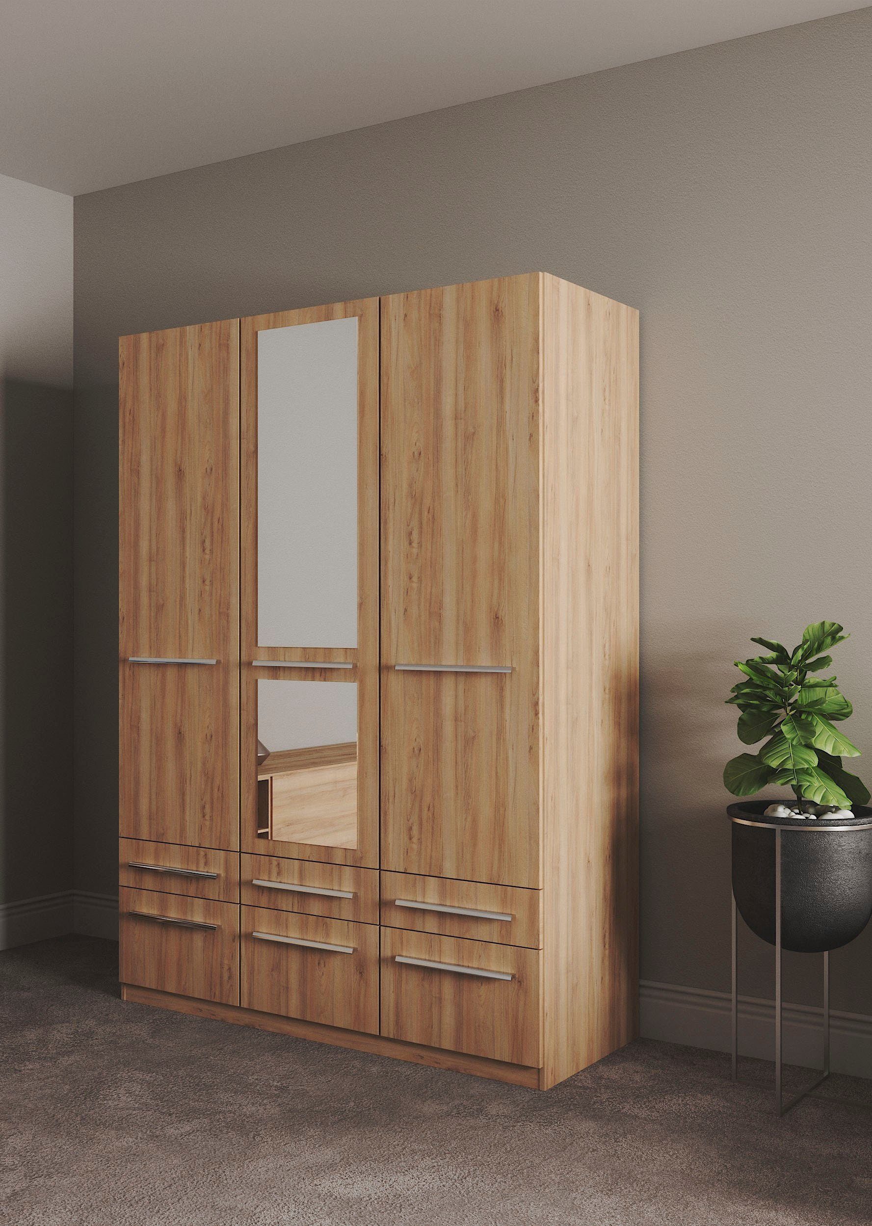 priess Kleiderschrank "Schrank Garderobe Wäscheschrank Barcelona in 5 Breit günstig online kaufen