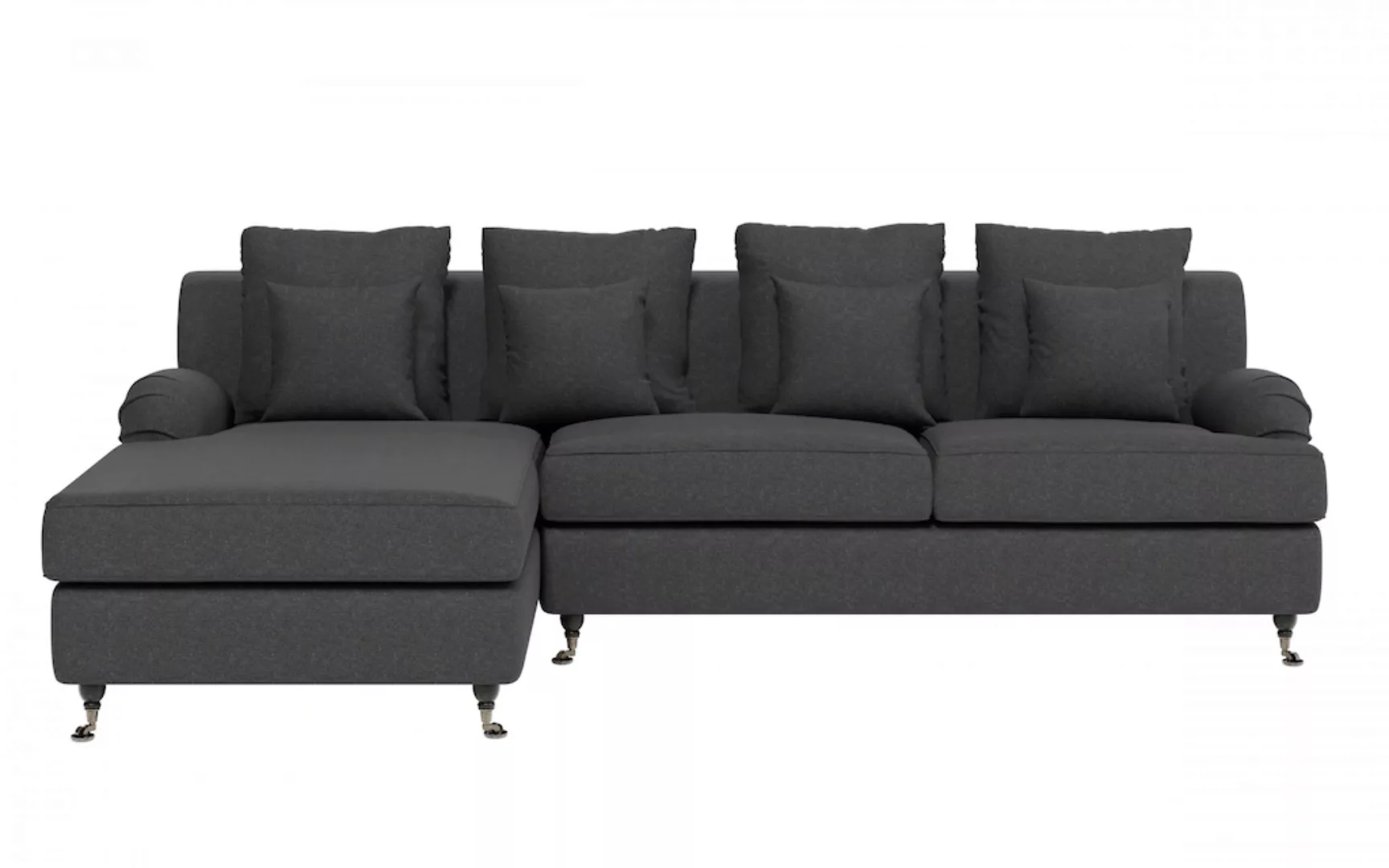 Home affaire Ecksofa "NORIN L-Form", zwei Fußarten: vorne - Rollen, hinten günstig online kaufen