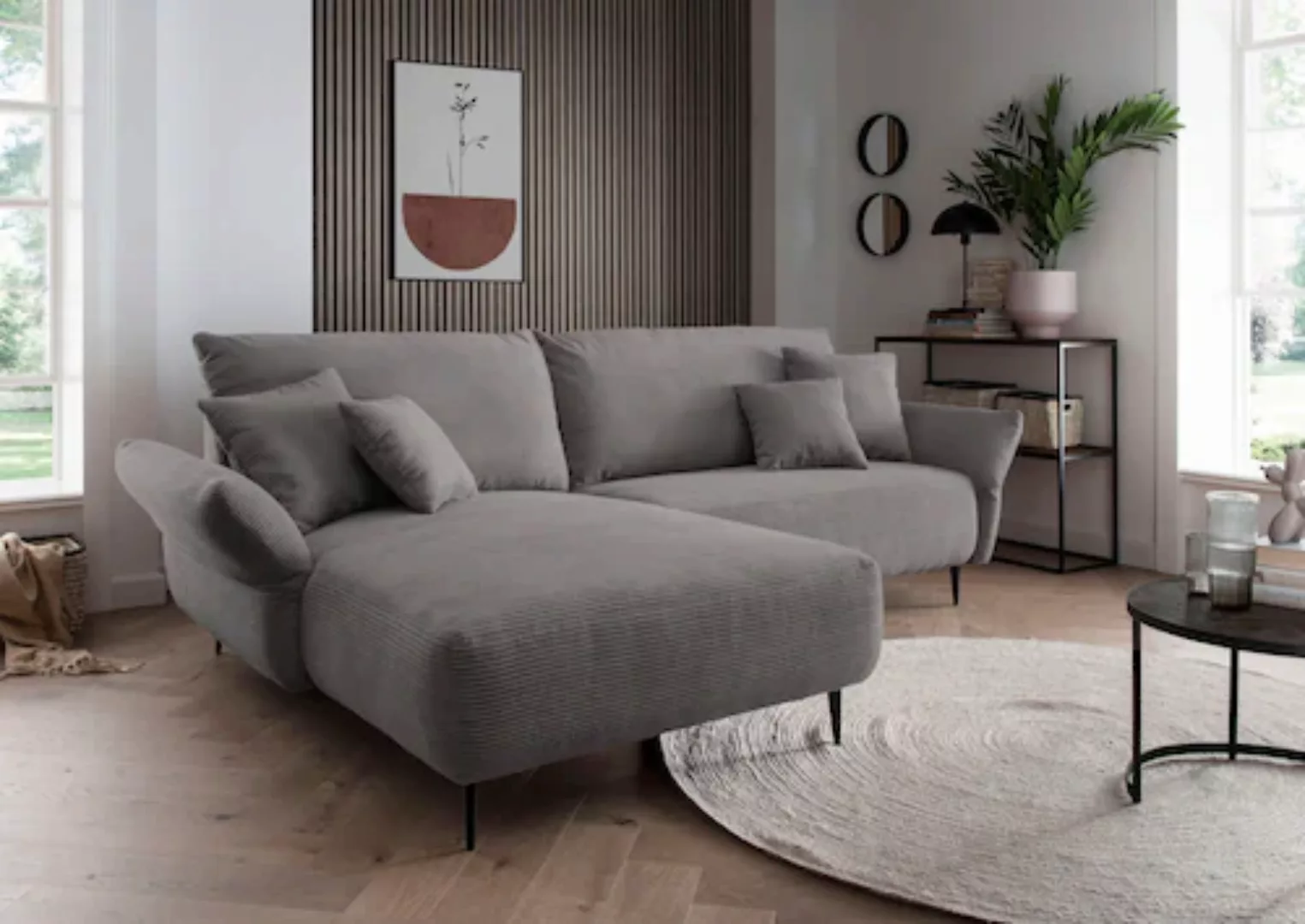 INOSIGN Ecksofa »Amarena L-Form«, inklusive Armlehnenverstellfunktion, 4x Z günstig online kaufen