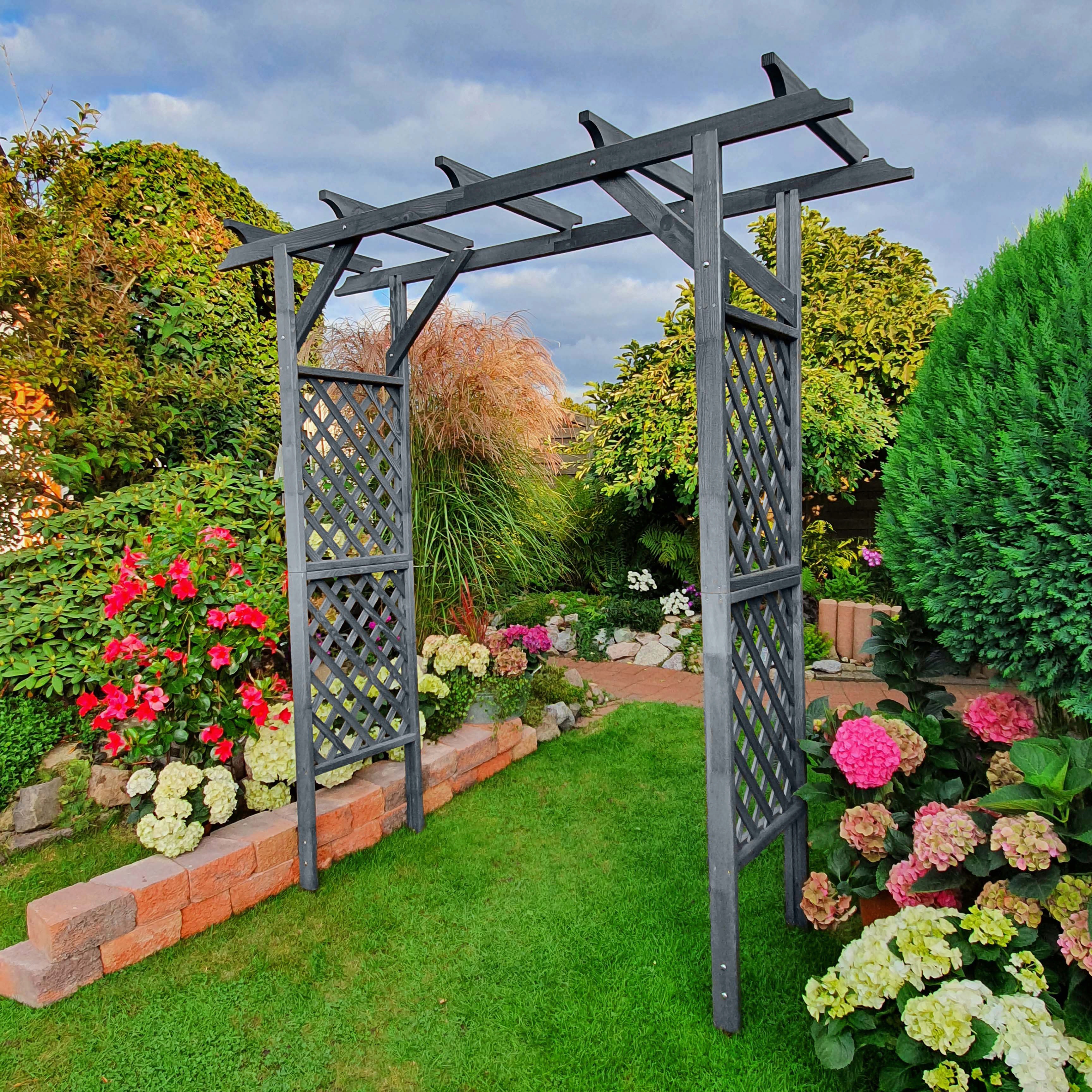 promadino Rosenbogen "Bamberg", Pergola ohne Pflanzkästen, BxTxH: 139x65x20 günstig online kaufen