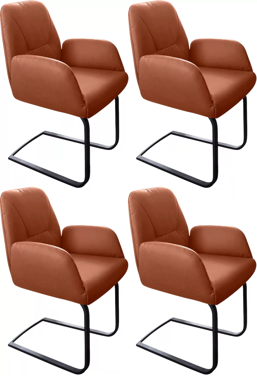 W.SCHILLIG Freischwinger "ole", (Set), 4 St., Longlife Xtra-Leder Z69, 2er- günstig online kaufen