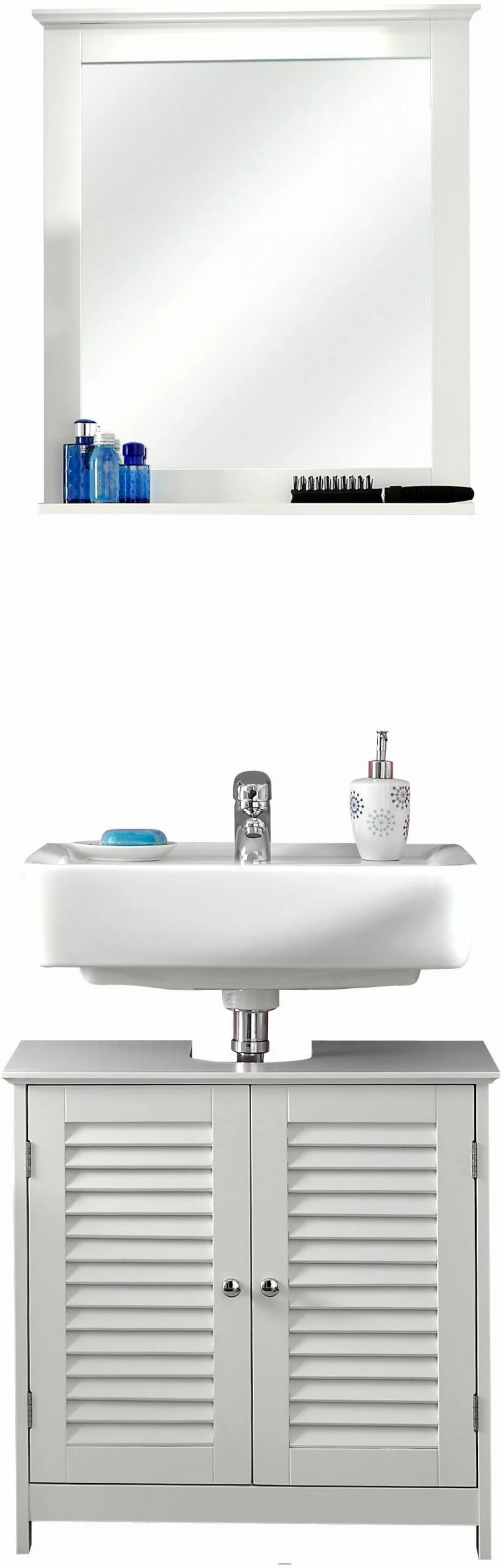 Saphir Badmöbel-Set "Quickset 928 2-teilig, Waschbeckenunterschrank mit Spi günstig online kaufen