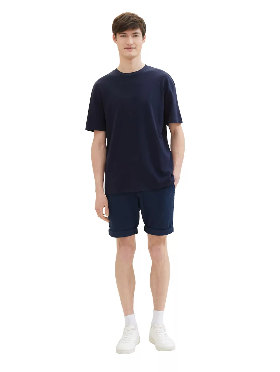 TOM TAILOR Denim Chinoshorts (2-tlg) mit Gürtel günstig online kaufen