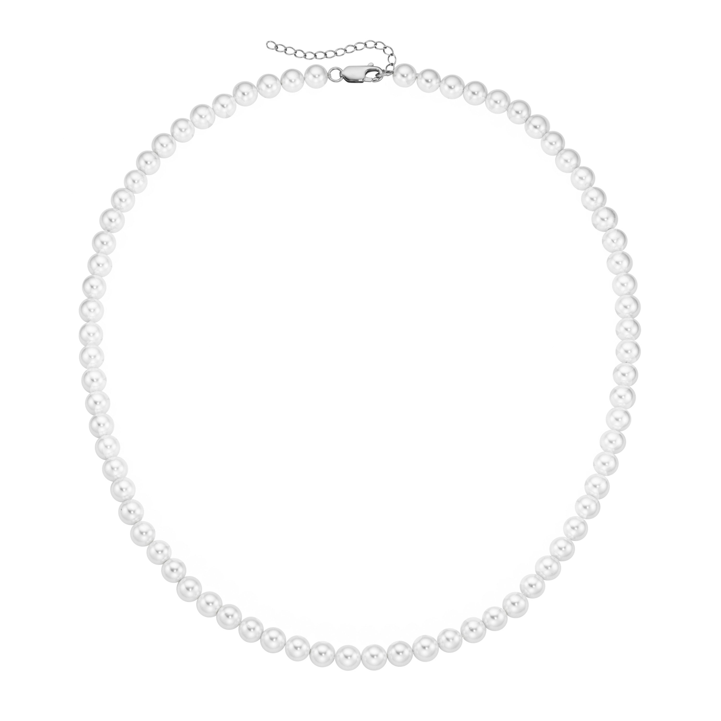 Smart Jewel Perlenkette mit Muschel-Perlen, Silber günstig online kaufen