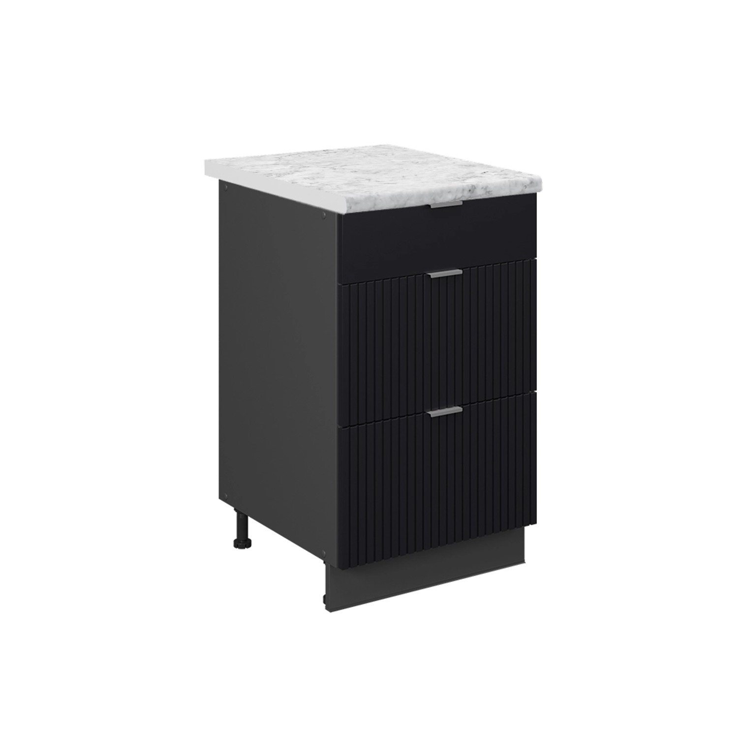 Vicco Unterschrank Fame-Line, Schwarz gestreift/Goldkraft Eiche, günstig online kaufen