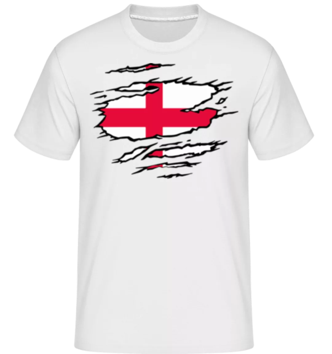 Ripped Flag England · Shirtinator Männer T-Shirt günstig online kaufen