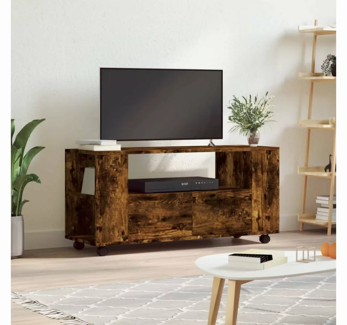furnicato TV-Schrank Räuchereiche 102x34,5x43 cm Holzwerkstoff günstig online kaufen