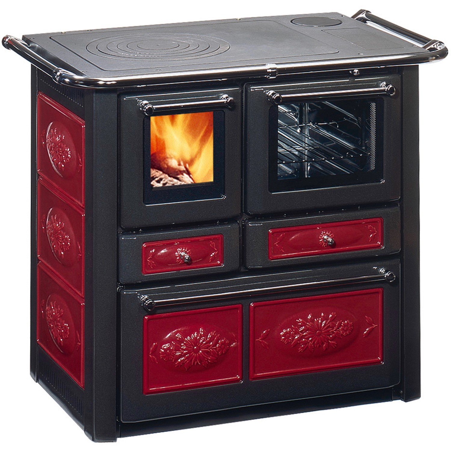 Wamsler Kaminofen K 85 F Keramik Bordeaux 6 kW EEK: A+ günstig online kaufen