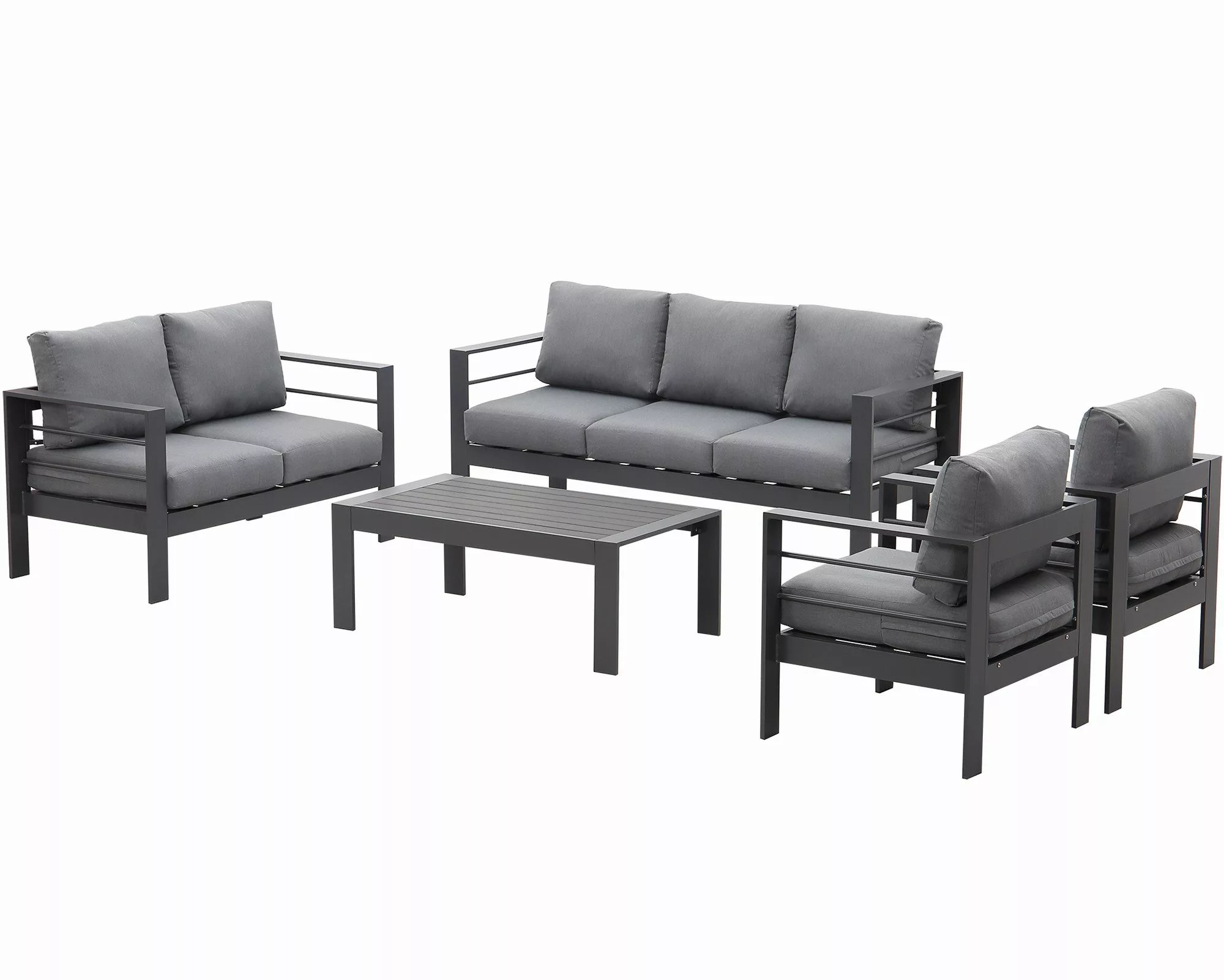 MeXo Gartenlounge-Set Terrassenmöbel Set 6-7 Personen günstig online kaufen