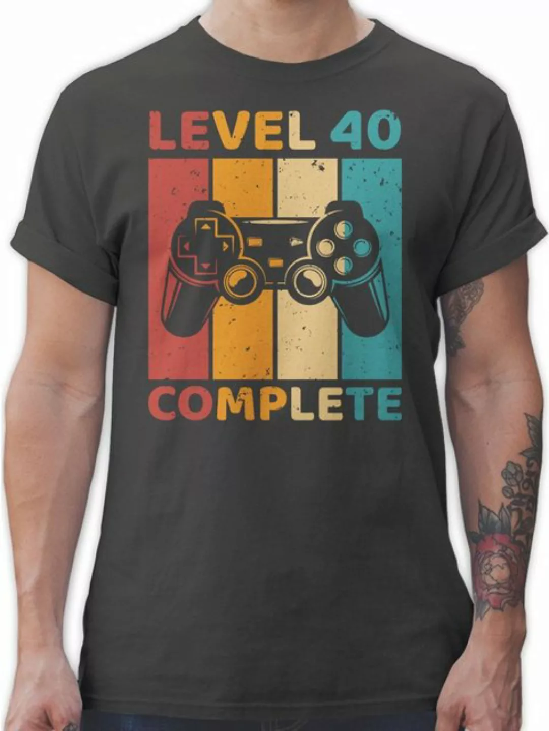 Shirtracer T-Shirt Level 40 Complete I Vierzig freigeschaltet I Unlocked I günstig online kaufen