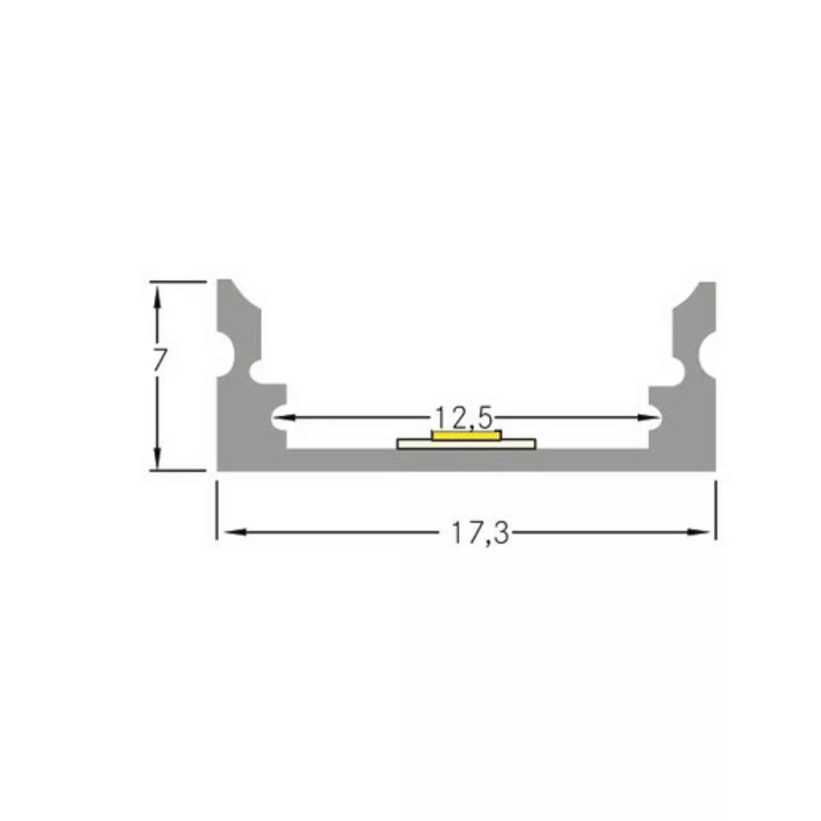 BRUMBERG Anbau-Aluminiumprofil-Set für LED-Strips günstig online kaufen