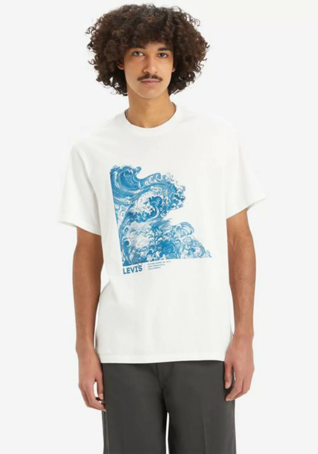 Levi's® T-Shirt RELAXED FIT TEE mit Wave Frontprint günstig online kaufen
