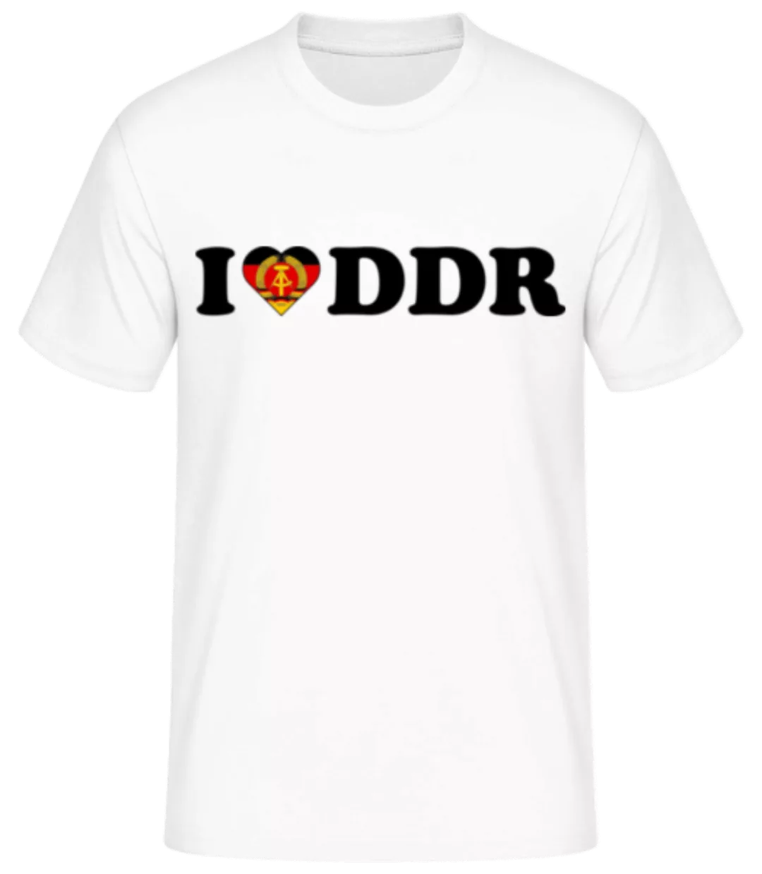 I Love DDR · Männer Basic T-Shirt günstig online kaufen
