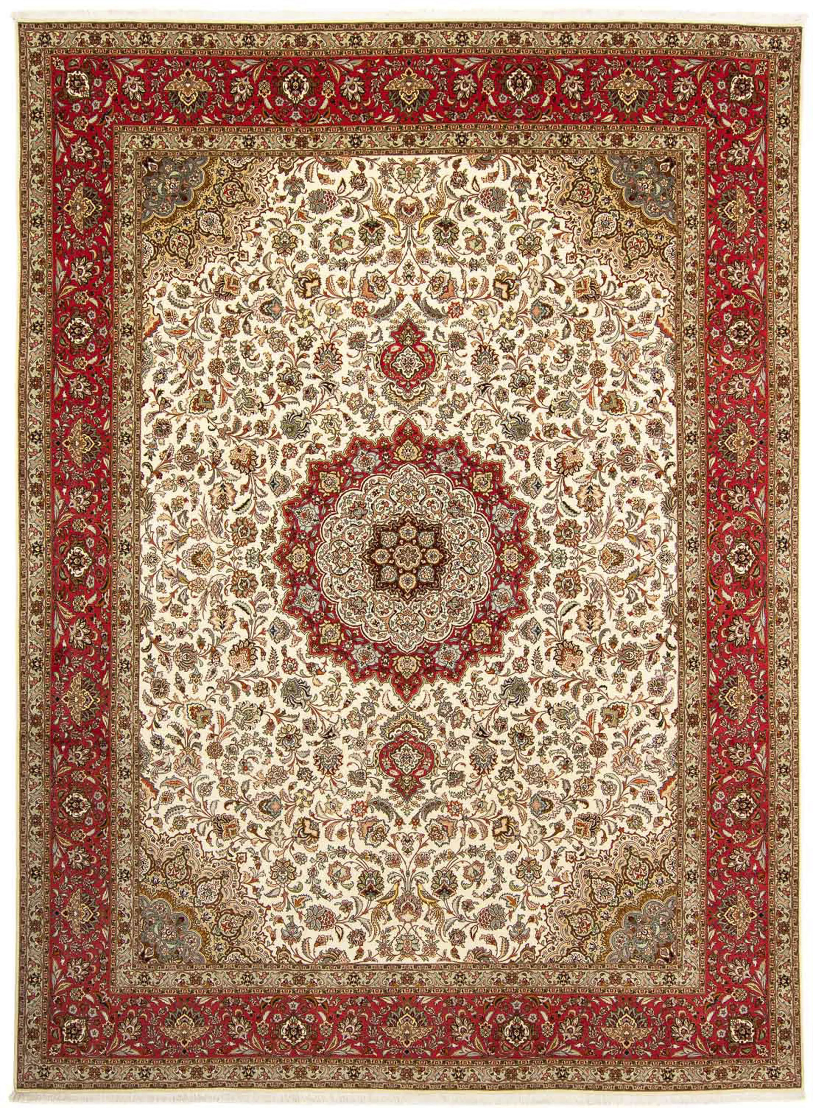 morgenland Orientteppich »Perser - Täbriz - Royal - 406 x 300 cm - rot«, re günstig online kaufen