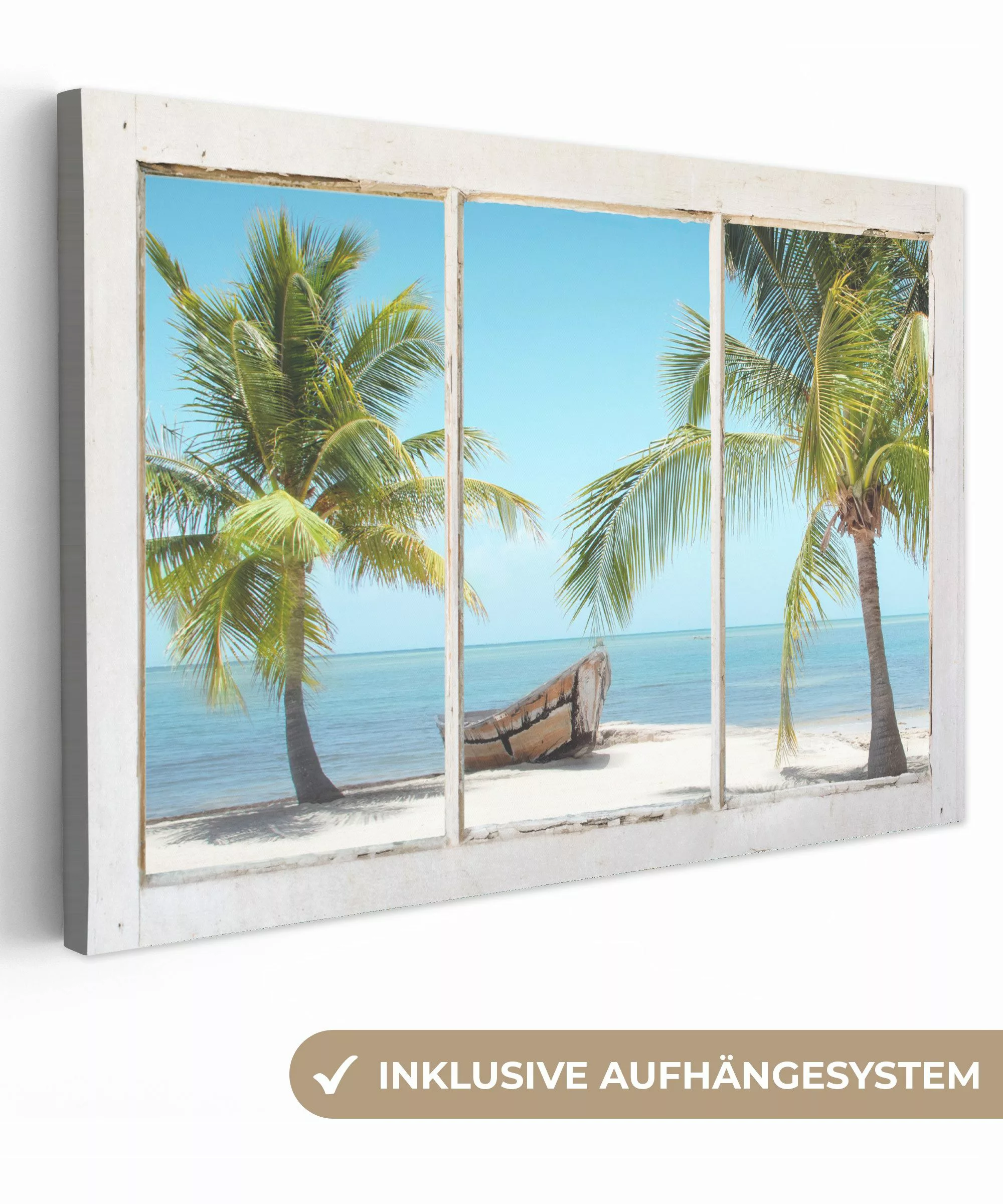 OneMillionCanvasses® Leinwandbild Aussichtspunkt - Palmen - günstig online kaufen