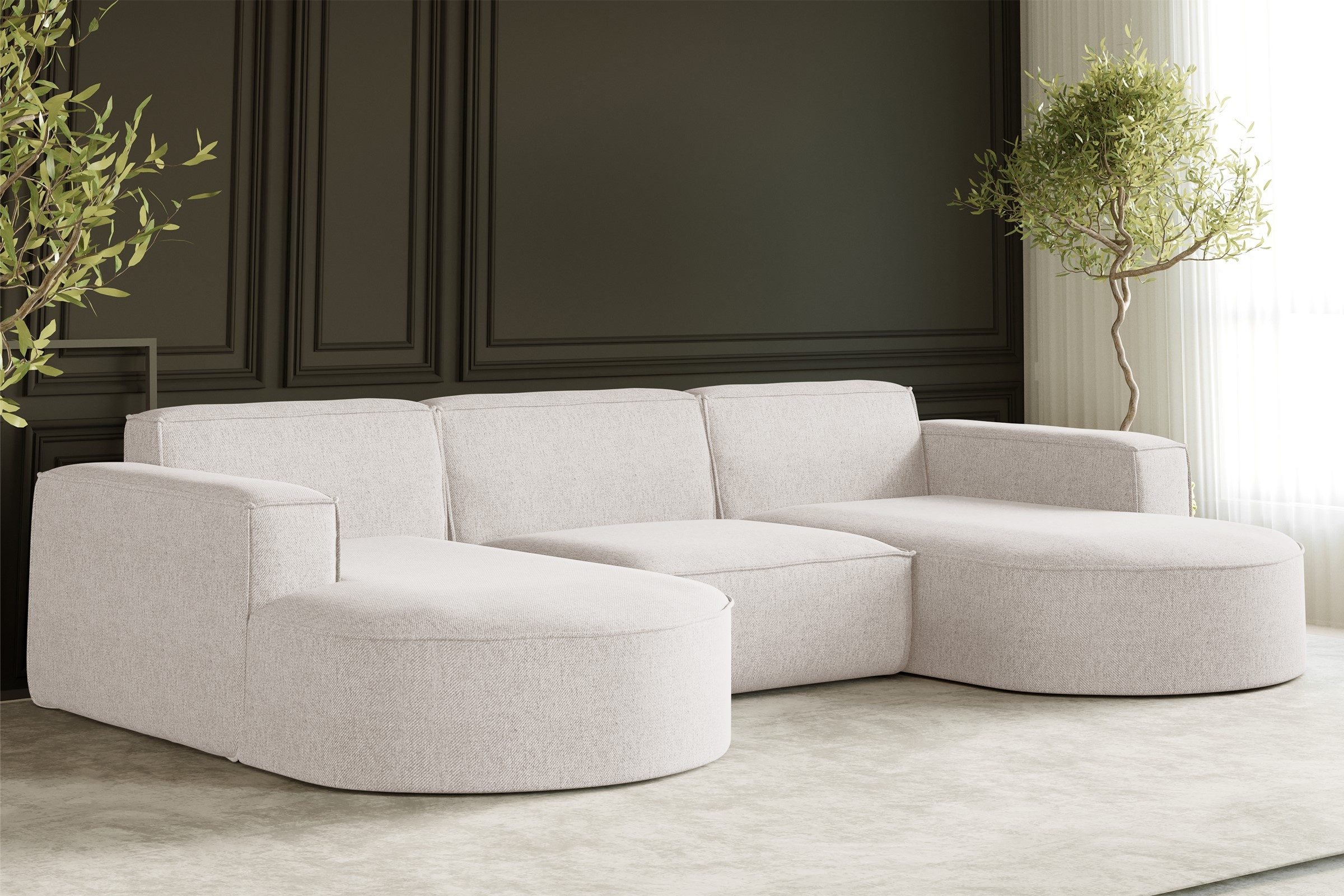 Kaiser Möbel Ecksofa Sofa U form, günstig online kaufen