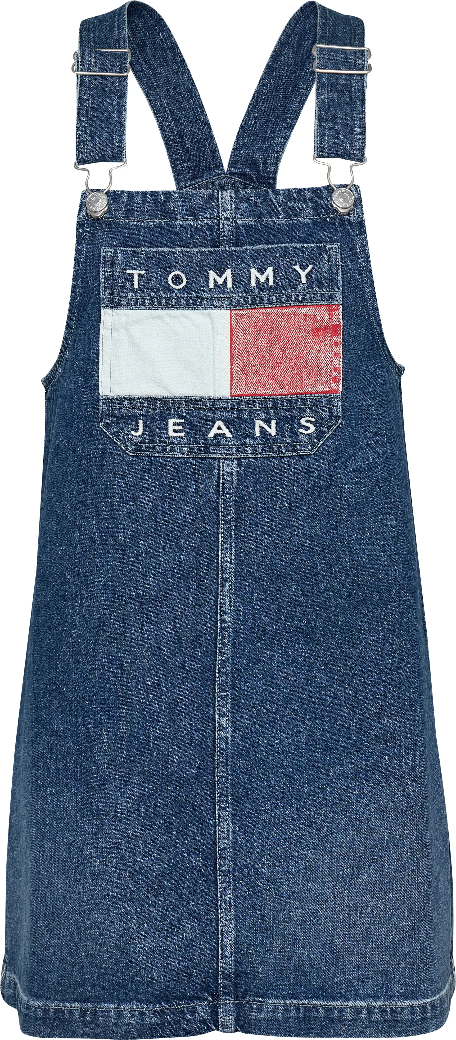 Tommy Jeans Jeanskleid PINAFORE DRESS DH6031 EXT mit großem Logo günstig online kaufen