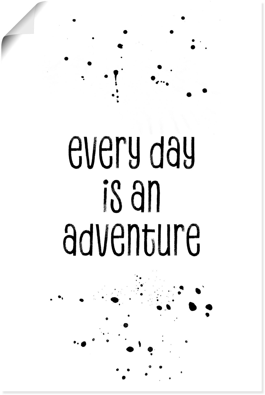 Artland Wandbild "Jeder Tag ist ein Abenteuer", Sprüche & Texte, (1 St.), a günstig online kaufen