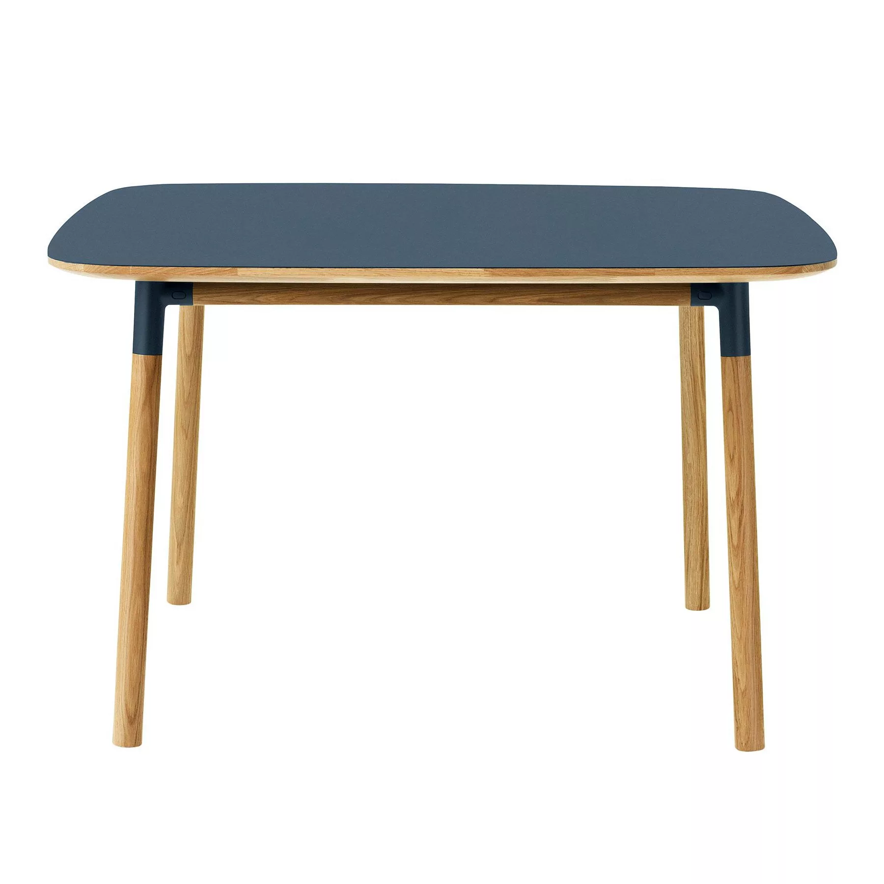 Normann Copenhagen - Form Esstisch 120x120cm - blau/eiche/Tischplatte Linol günstig online kaufen