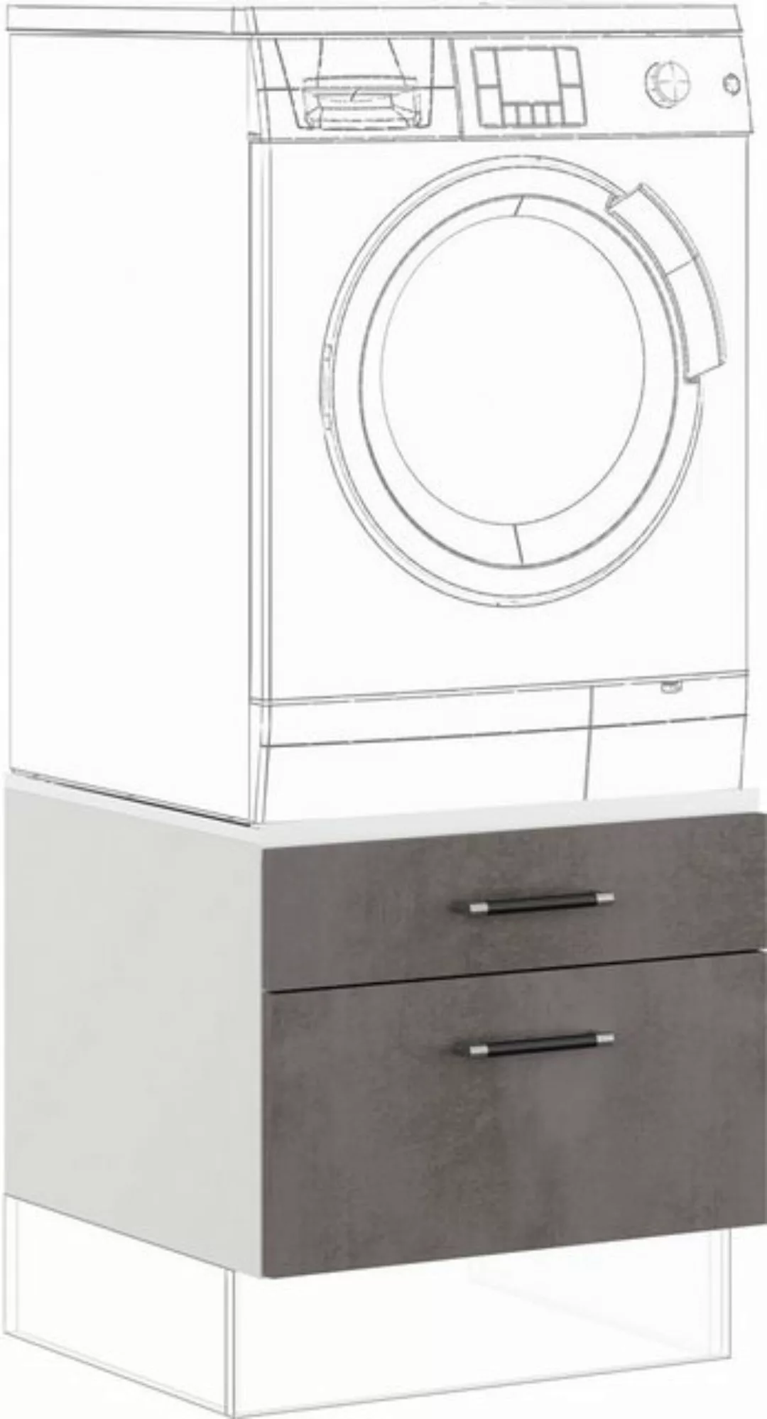 IMPULS KÜCHEN Waschmaschinenumbauschrank "Turin", Breite 60 cm günstig online kaufen