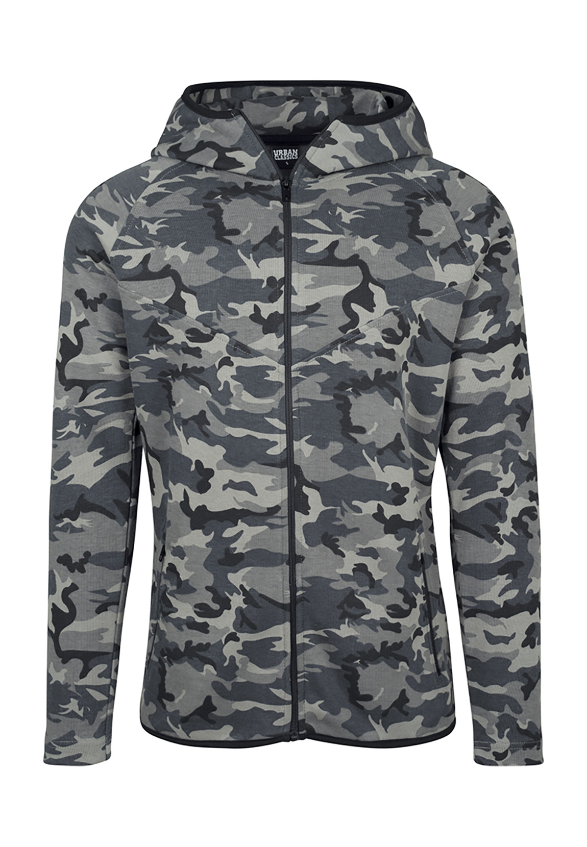 Urban Classics Herren Sweatjacket Interlock Camo Zip Jacket günstig online kaufen