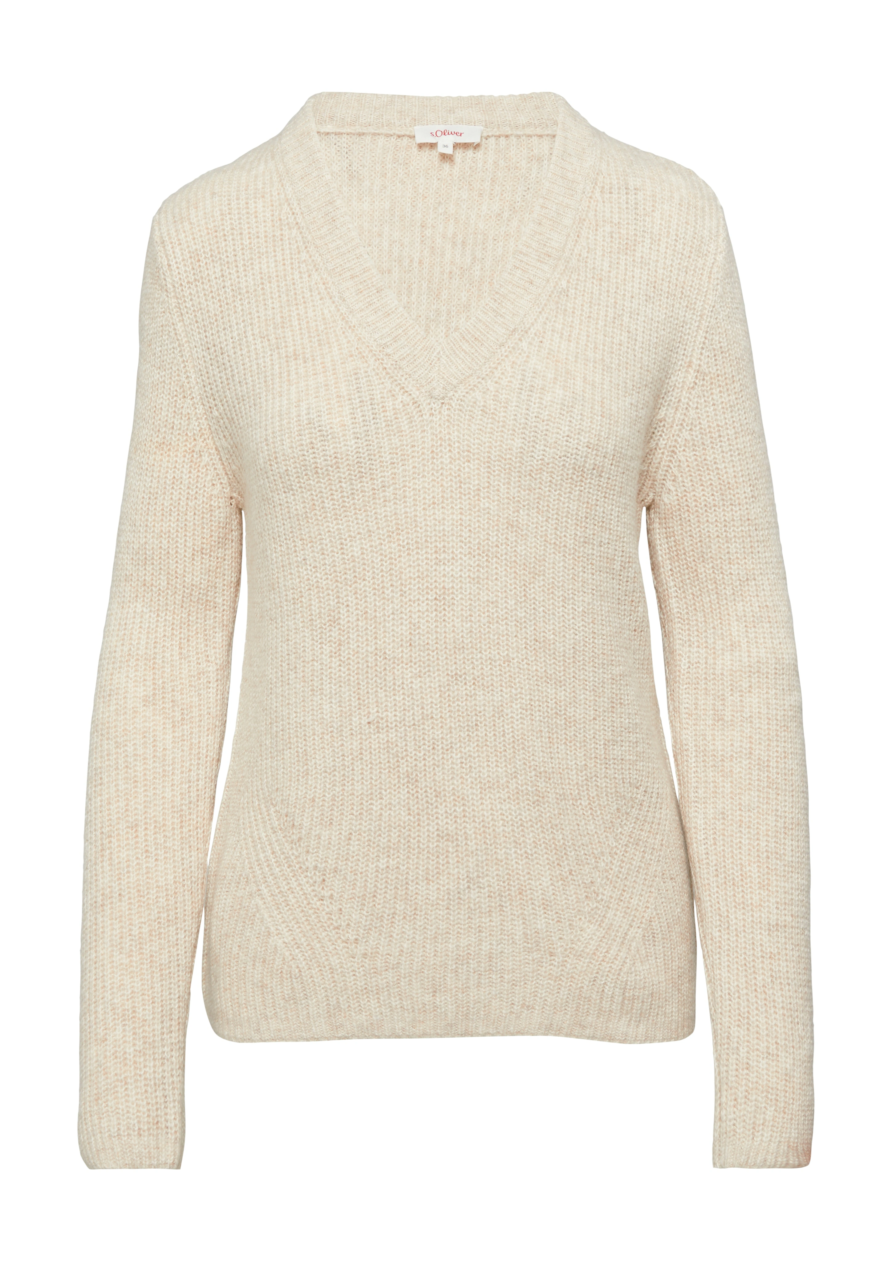 s.Oliver Strickpullover, in Melange Optik günstig online kaufen