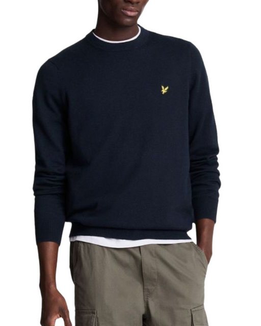 Lyle & Scott Strickpullover Rundhalsausschnitt Aus Baumwoll-Woll-Mischung günstig online kaufen