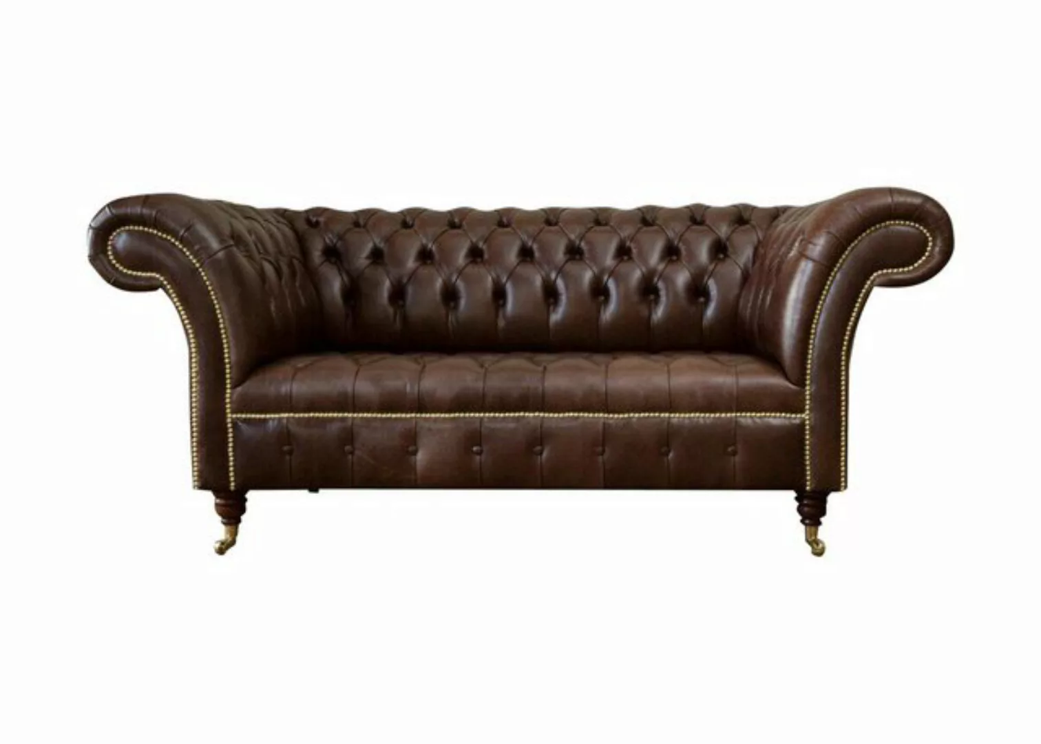 JVmoebel Chesterfield-Sofa, Chesterfield Samt Designer Sofa 2 Sitzer Couch günstig online kaufen