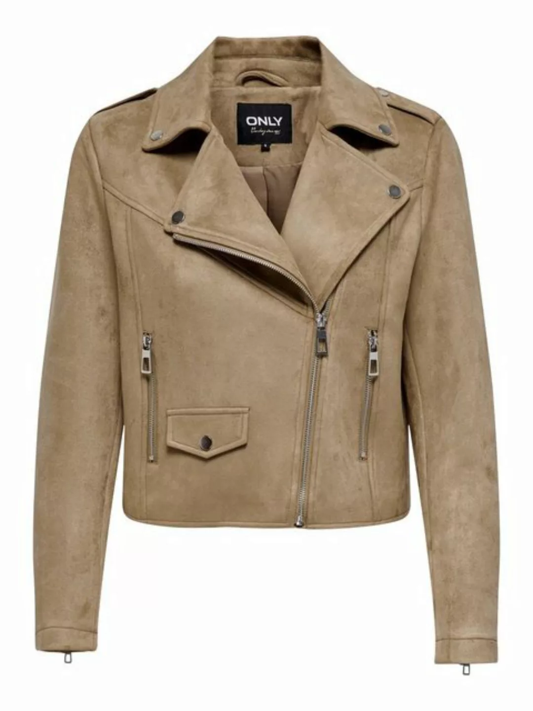 ONLY Lederimitatjacke ONLSCOOTIE FAUX SUEDE BIKER JACKET OTW mit Biker Deta günstig online kaufen