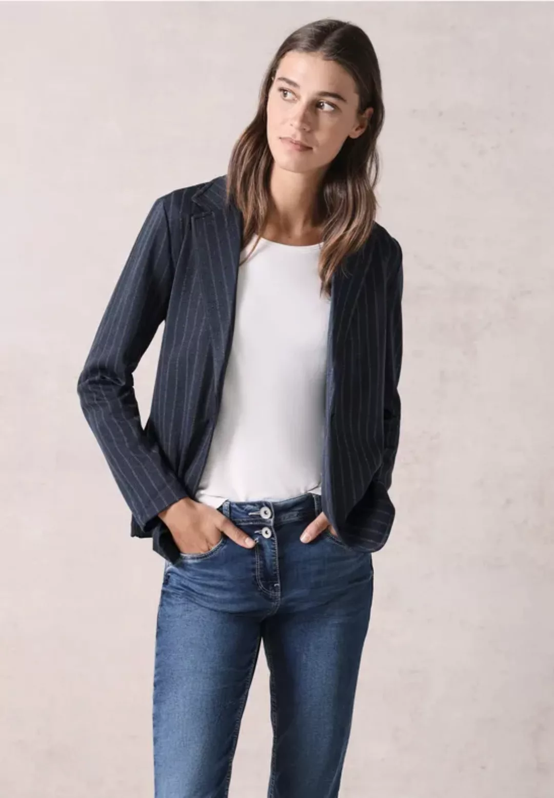 Blazer im Nadelstreifen-Look günstig online kaufen