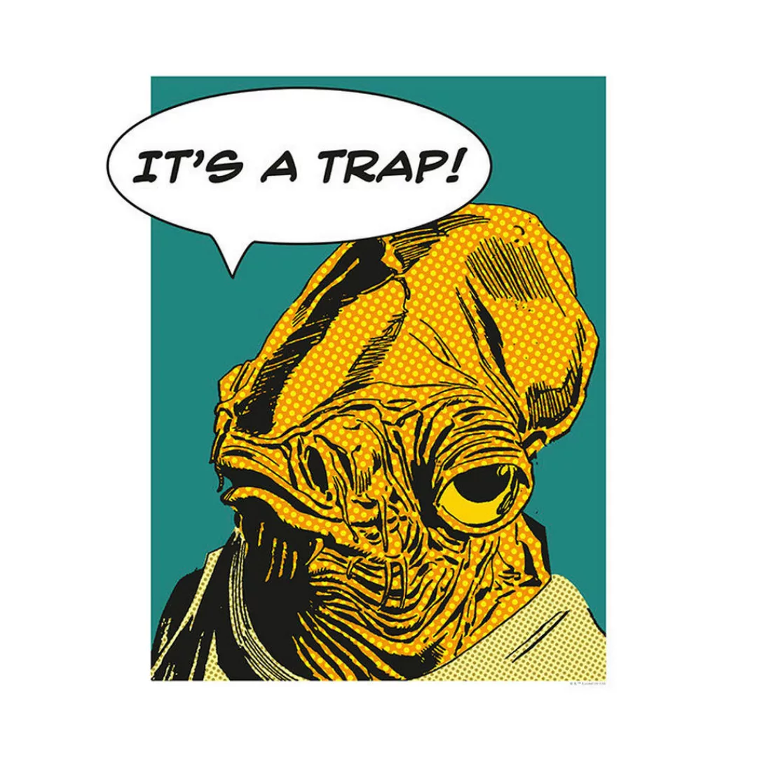 Komar Wandbild Star Wars Classic Comic Quote Ackba Star Wars B/L: ca. 40x50 günstig online kaufen