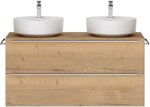 nobilia® Waschtisch-Set »Alvene«, (1 St., mit Doppelwaschplatz, vormontiert günstig online kaufen