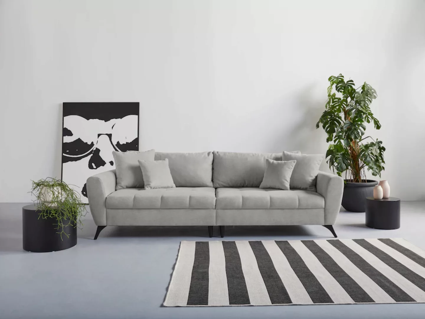 INOSIGN Big-Sofa "Lörby", Belastbarkeit bis 140kg pro Sitzplatz, auch mit A günstig online kaufen