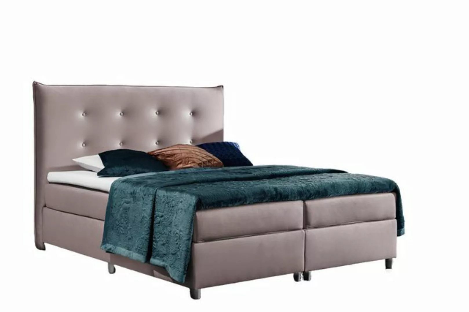 Xlmoebel Bett Boxspring-Doppelbett mit 180x200 cm großem Bettgestell aus (B günstig online kaufen