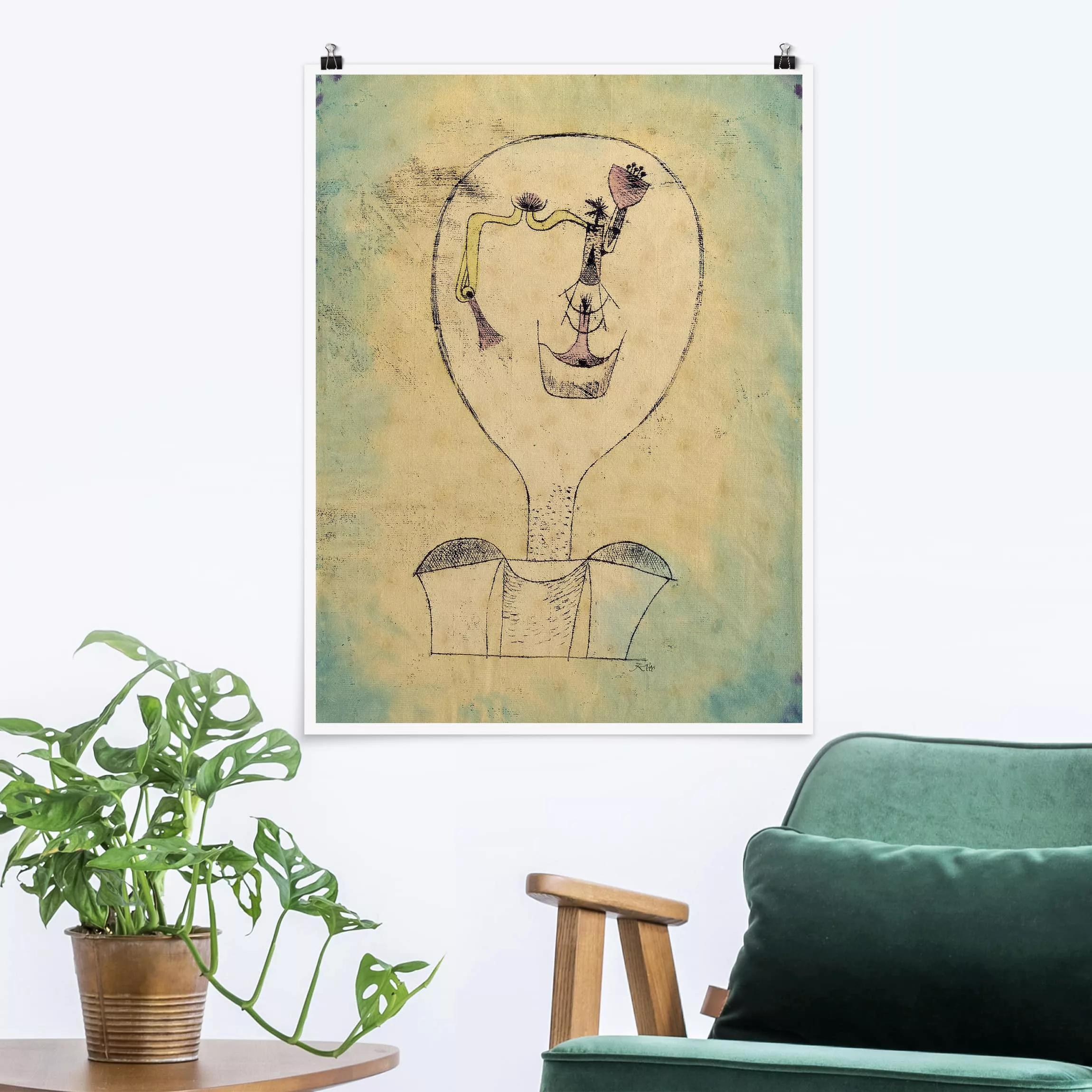 Poster Kunstdruck - Hochformat Paul Klee - Die Knospe günstig online kaufen